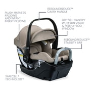 Britax® Willow® S Rear-Facing Infant Car Seat, Alpine® Car Seat Base With ClickTight® – Teak