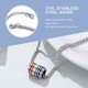 thumbnail image 4 of Dije de barra de orgullo LGBT delicado de plata esterlina 925, collar de barra/placa para perro de acero inoxidable con arcoíris lésbico y gay con caja de regalo, 4 of 4