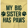 thumbnail image 2 of My Big Sister Has Paws Toddler Boy Girl T Shirt Infant Toddler Brisco Brands 24M, 2 of 6