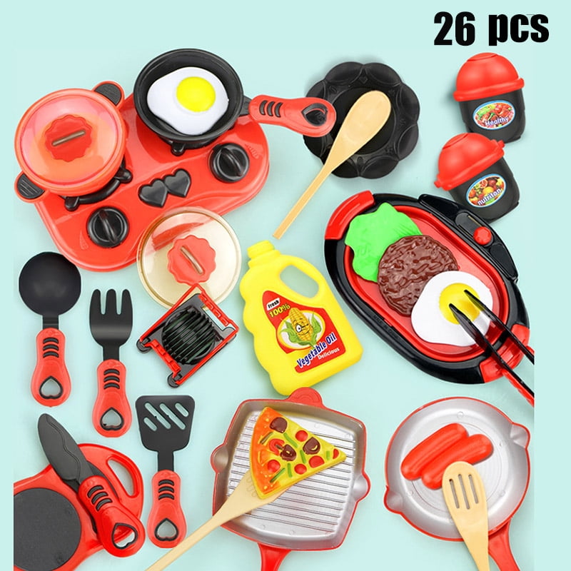 Play Kitchenware Kit for Kids Kitchen Cooking Set Roleplay Toddler