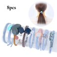 thumbnail image 2 of Kid Hair Bands Elastic 8PCS Non-slip No Crease Hair Ropes Ponytail Holders, 2 of 10