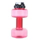 thumbnail image 1 of EeaseMX Botella de agua portátil con forma de mancuerna, ideal para deportes, levantamiento de pesas y fitness (roja), 1 of 7