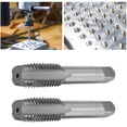 thumbnail image 4 of Thread Tool 2pcs High Speed Steel Straight Flutes Hand Thread Tap Industrial & Scientific Cutting Tools Threading Taps Thread Milling Taps, 4 of 7