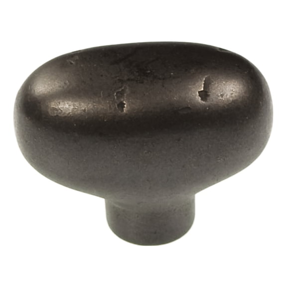Belwith P3671-Bi Knob Oval 1-7/8in Black Iron, PartNo P3671-BI, by Belwith Produ