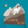 thumbnail image 3 of CafePress - Mountain Goat Women's Deluxe T Shirt - Womens Tri-blend T-Shirt, 3 of 4