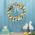 thumbnail image 7 of Garland Decor Easter Front Door Wreath With Colored Egg Spring Assorted Tree Decorations Colorful Indoor Outdoor Home Decor Patio Porch, 7 of 7