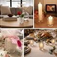 thumbnail image 4 of Efavormart 6 Pack Clear Glass Candle Holders 3" – Vintage Textured Decorative Candle Cups for Wedding Table Centerpieces & Gift Décor, 4 of 4