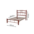 thumbnail image 4 of Cama Individual de acero Modelo Delhi color Rojo, 4 of 4