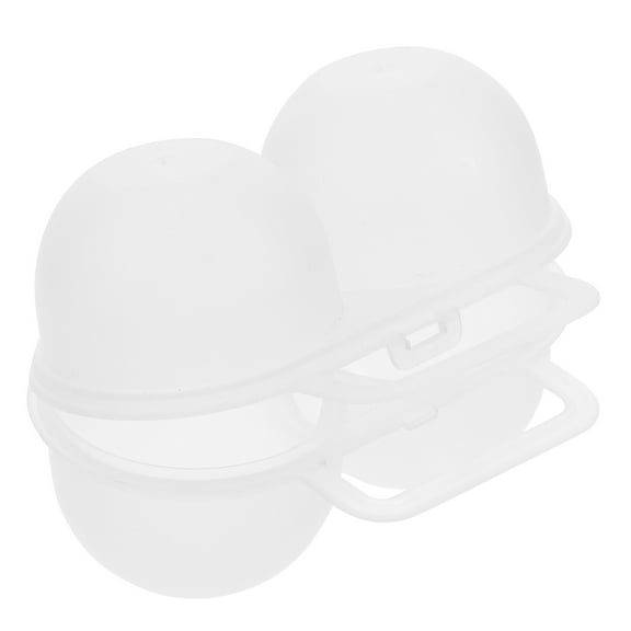 WASHWEPE 1Pcs Plastic Egg Tray for Camping and Hiking Shockproof and Dual-slot Designed 11.8X3.2X2.8in