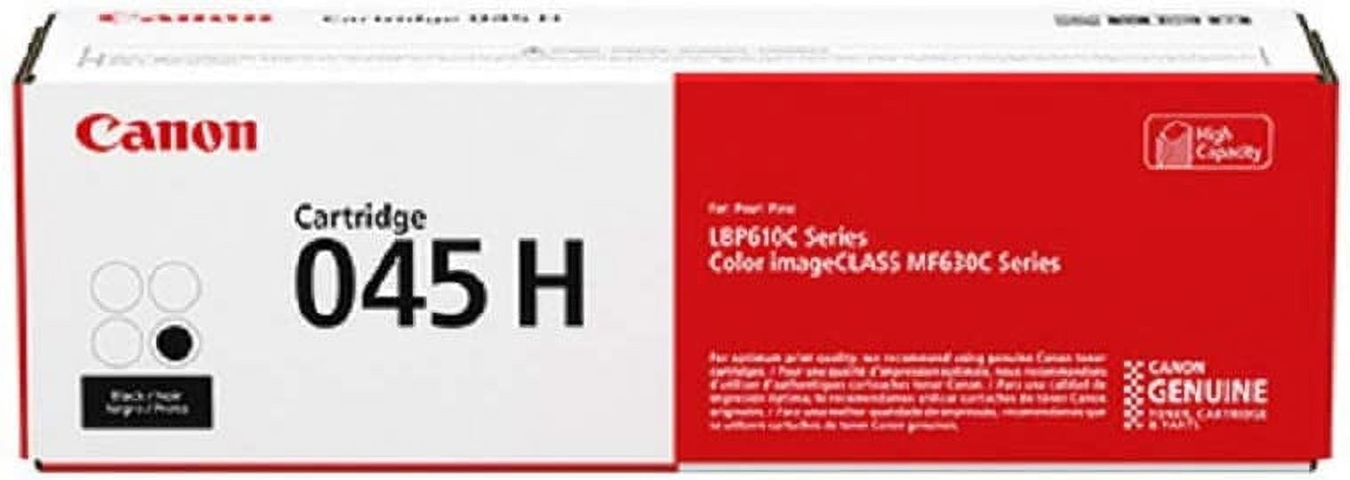 Canon 045H High Capacity Toner Cartridge Set: Black, Cyan, Magenta