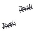 thumbnail image 3 of maskred Decorative Key Rack Holder Hanger Entryway Organization Wall Mounted Towels 2Set, 3 of 6
