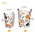 thumbnail image 5 of Fotbe Autumn Pumpkins Fall Leaves Laundry Basket with Handles, Waterproof Large Laundry Hamper, Wash Bag for Corner Dorm, Rolling Laundry Basket with Handles-Medium, 5 of 8