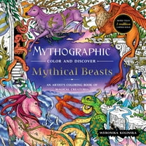 Mythographic Color and Discover: Mythical Beasts: An Artist's Coloring Book of Magical Creatures, 96 pages (Paperback)