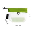 thumbnail image 3 of Mini Waterproof Nylon Drawstring Pouch 12x10x6 cm Small Lightweight Storage Bag for Keys Cash with Mesh Panel, Tear-Resistant for Pool Beach Outdoor Activities, 3 of 6