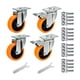 thumbnail image 1 of Ruedas giratorias de 4 piezas Ruedas de placa para equipos Carros de banco de trabajo Estilo C, 1 of 8