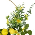 thumbnail image 6 of Northlight Lemon and Daisy Springtime Half Wreath - 22" - Yellow, 6 of 6
