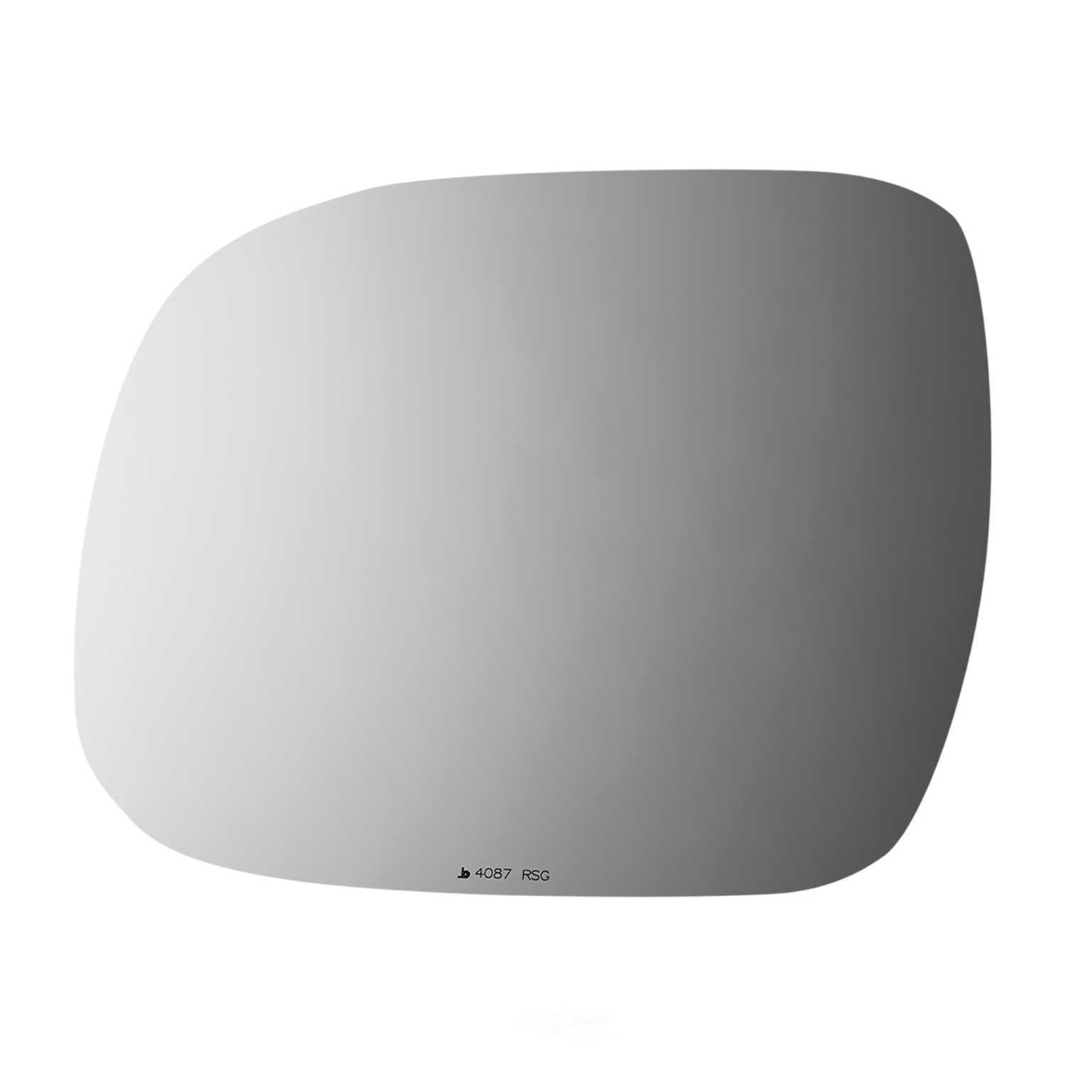Burco Side View Mirror Replacement Glass with Motor Mount Plate - Clear Glass - 4087RSG