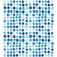 thumbnail image 3 of Blue Duvet Cover Set, Retro Hand Drawn Circles Rounds Color Cells Painted Bubble Like Grungy Style Tile, Decorative 3 Piece Bedding Set with 2 Pillow Shams, Queen Size, Blue Pale Blue, by Ambesonne, 3 of 3