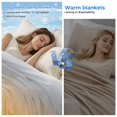 thumbnail image 2 of Gray Orange Ombre Cooling Blanket,Lightweight Breathable Summer Throw Blanket with Double Sided Cold Effect,Modern Geometric Striped Abstract Art Picnic Blankets Bed Sheet for Hot Sleepers 50"x60", 2 of 8