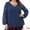 Royal Blue, variant on DARING DIVA Women's Plus Lace Sheer Long Sleeves Cross V Neck Blouse 3X Brick Red