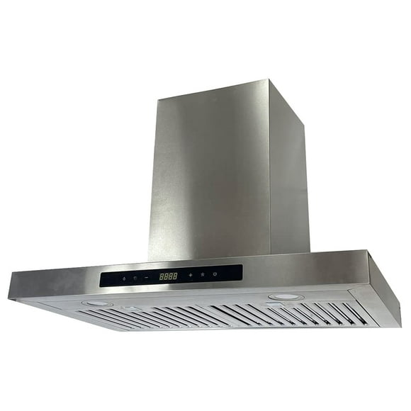 NOVEL 30" Stainless Steel Wall Mount Range Hood - 900 CFM Powerful Ventilation for Efficient Cooking - Touch Control, LED Lighting & Quiet Operation - Perfect for Modern Kitchens | PRO-NWZ01