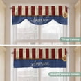 thumbnail image 5 of 4th of July Tie Up Valance Curtains for Windows, Kitchen Curtains Window Treatments, Sunflower Independence Day Short Window Shades Valances for Bedroom Bathroom Cafe 54"x18", 5 of 8