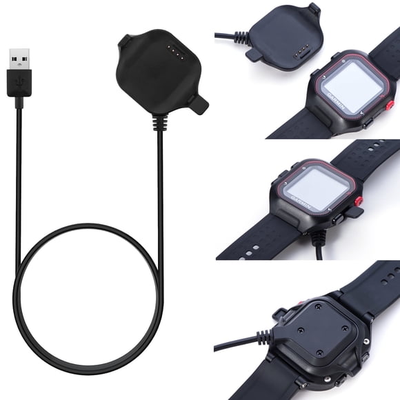 Cargador FitTurn compatible con Garmin Forerunner 25 Large