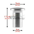 thumbnail image 5 of Silver E-Brake Hand Brake By-Pass Locking Button Knob For Subaru BRZ Toyota FRS, 5 of 7
