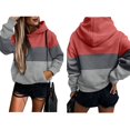 thumbnail image 3 of Sudadera con Capucha de Larga con Estampado de Leopardo de Gran Tamaño para Mujer y Hombre, Estilo Y2K Rosa M, 3 of 5