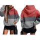 thumbnail image 3 of Sudadera con Capucha de Larga con Estampado de Leopardo de Gran Tamaño para Mujer y Hombre, Estilo Y2K Rosa XL, 3 of 5