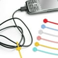 thumbnail image 5 of HOOWIFFY 24Pcs Silicone Cable Ties Cord Organizer with Self Locking Buckle for Home Use, 5 of 8