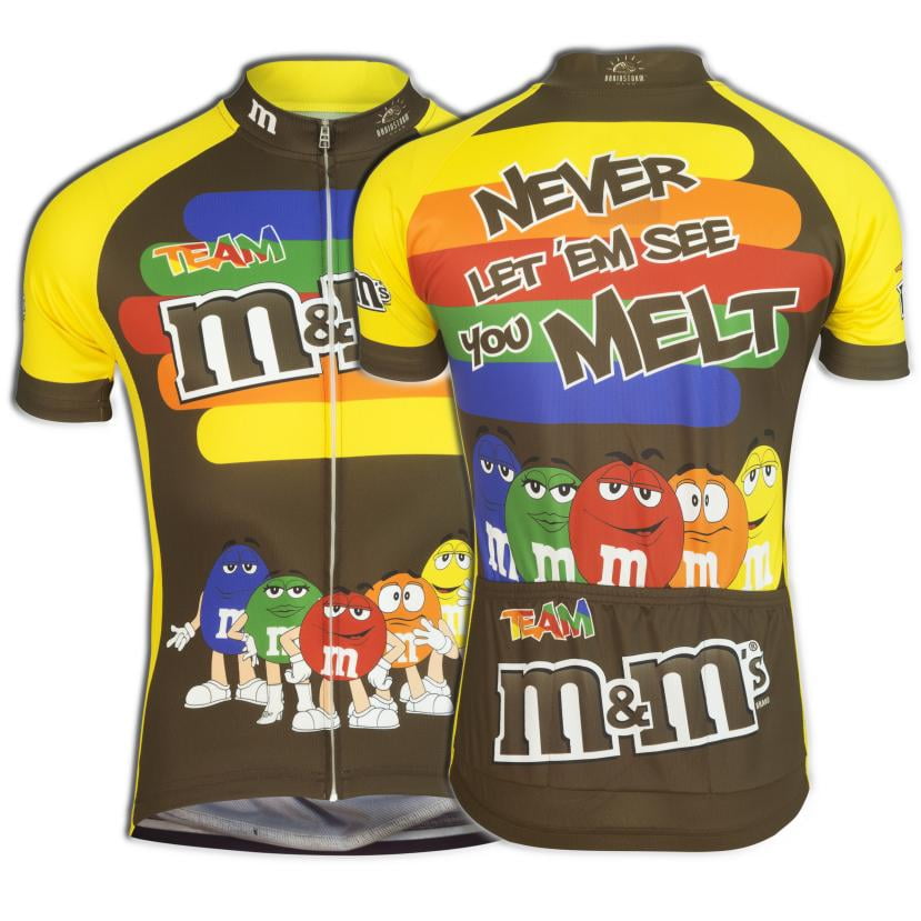 Brainstorm Gear Maillot de cyclisme signature M & M's pour homme Brainstorm Gear Maillot de cyclisme signature M & M's pour homme