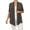 Charcoal, variant on Women's Plus Size Short Sleeve Open Front Cardigan for Everyday Wear