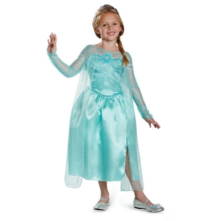 Elsa Snow Queen Gown Classic Frozen Girls Costume DIS76906 -