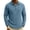 Blue, variant on Men's Quilted Long-Sleeve Polo Shirt - Cozy Design, Go-To Pick for Cool Weather & Everyday Comfort Light Gray S