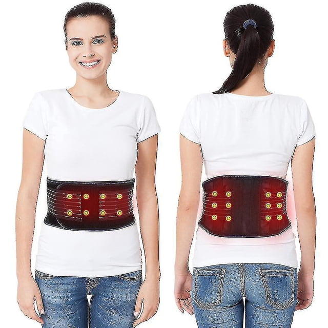 Heating Pad For Back Pain Massage - Heated Waist Belt Wrap - Belly And Back Pain Relief Lumbar Spine StomachXL