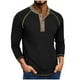 thumbnail image 2 of pstuiky camisas de manga larga para hombre, Cárdigan informal de color liso con botones para hombre, manga larga y cuello redondo Tops casuales para hombres m, 2 of 7