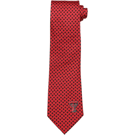 Men's Texas Tech Red Raiders Diamante Print Silk Tie