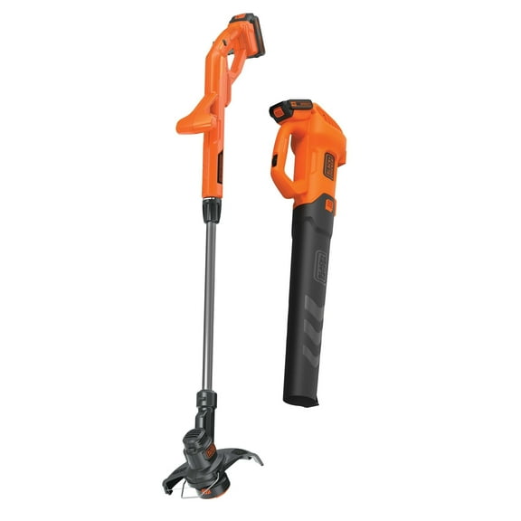 BLACK DECKER 20V MAX* Leaf Blower and String Trimmer Combo Kit, (BCK279D2)
