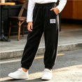thumbnail image 7 of Edvintorg Winter Sweatpants for Girls Fashion Elastic Waist Casual Corduroy Joggers Pants with Pockets Girls Clothes 1-13 Years, 7 of 7