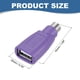 thumbnail image 2 of Adaptador de PS/2 a USB, Adaptador de PS/2 hembra a macho USB para ratón y teclado con cable para PC de escritorio, laptop, notebook, púrpura, 2 of 7