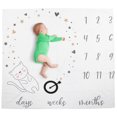 thumbnail image 1 of Material Amigable Con el Medio Ambiente Suave en la Delicada Manta de Hito Para Bebé del Bebé, Tabla de Crecimiento de Bebés, Niños para Bebés Fotos Fotogragas, 1 of 7