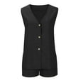 thumbnail image 6 of EINCcm Womens Summer Vacation Outfits Beach Sleeveless V Neck Casual Wear 2 Piece Short Sets Casual Tank Tops and Shorts, 6 of 8