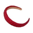 thumbnail image 4 of Diadema roja con aro ancho para el pelo para fiestas temáticas, regalos de cumpleaños, espectáculos de máscaras, 4 of 7