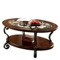 thumbnail image 4 of Classic Coffee Table With Metal Combination And Ornate Details Traditional Style, 4 of 6