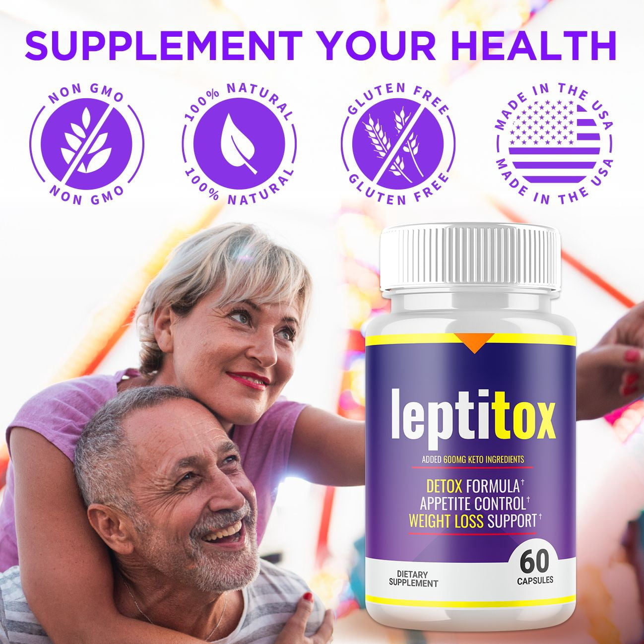 (2 Pack) Leptitox - Pills for Weight Loss - Energy Boosting Dietary Supplements for Weight Management and Metabolism - Advanced Ketogenic Ketones - 120 Capsules