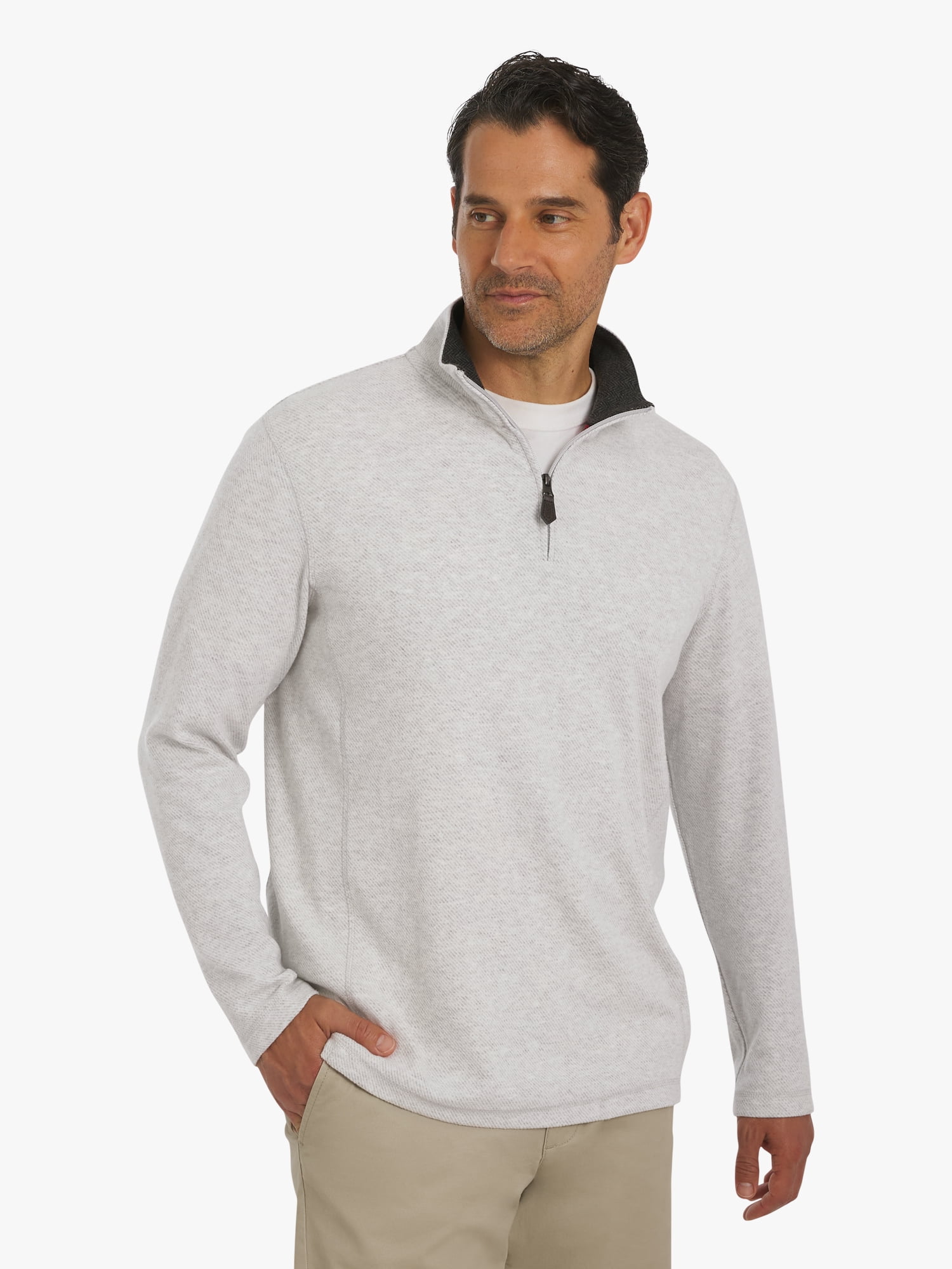 Chaps Men's & Big Men's Woodland Quarter Zip Sweater, Sizes S-2XL