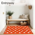thumbnail image 3 of ODIKA 4'x6' Machine Washable Non-Slip Area Rug, Championship Entryway Supporter Celebration Collector High Traffic Rug with Pad, Red, 669775, 3 of 8