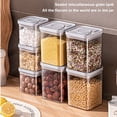 thumbnail image 4 of YOTQUSKI Airtight Storage Jars with Lids, Kitchen Container Canister, Food Grade PET Moisture Proof Organizer, Storage for Snacks, Cereals, Dry Grocery Items, 4 of 4
