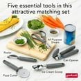 thumbnail image 5 of GoodCook PRO 5 Piece Kitchen Gadget Set Pizza Cutter Shears Can Opener Ice Cream Scooper, 5 of 20